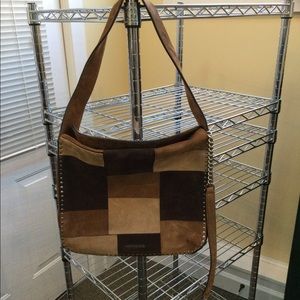 New-MICHAEL KORS Suede Leather Purse-Alternate Straps